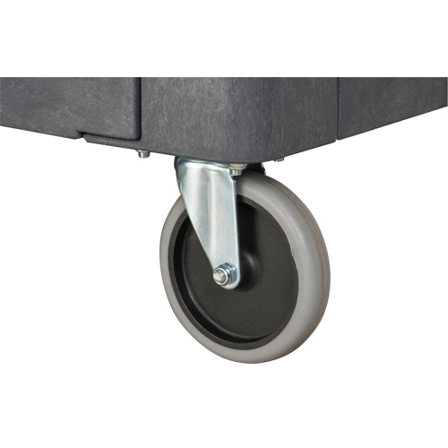 Flat-Shelf Utility Service Cart, 2 Tiers, 25-1/4" x 32-1/4" x 44", 550 lbs. Capacity NTL Industrial