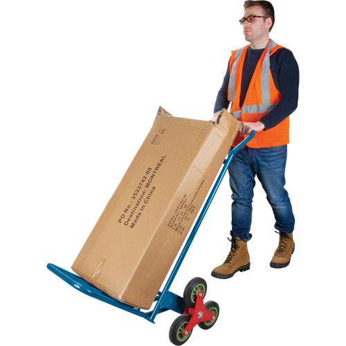 Stair Climbing Hand Truck, Steel Frame, 23-3/4" W x 45-5/8" H, 300 lbs. Capacity NTL Industrial