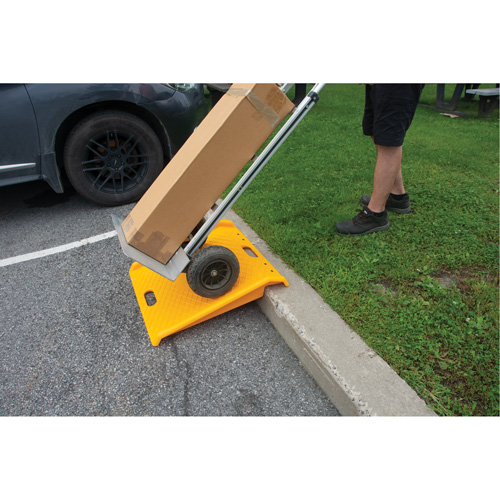 Portable Poly Hand Truck Curb Ramp, 1000 lbs. Capacity, 27" W x 27" L NTL Industrial