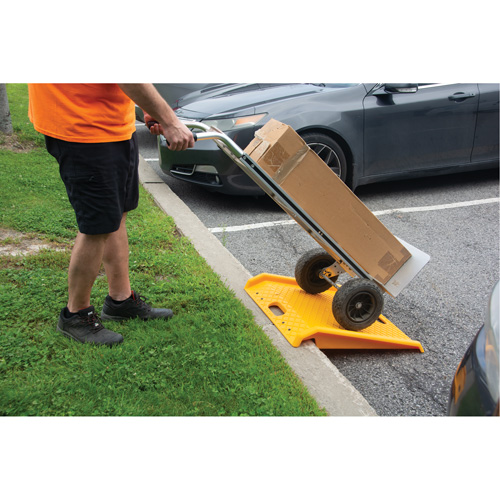 Portable Poly Hand Truck Curb Ramp, 1000 lbs. Capacity, 27" W x 27" L NTL Industrial