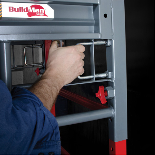 Buildman Baker Drywall Scaffold, 31" D x 6' H NTL Industrial