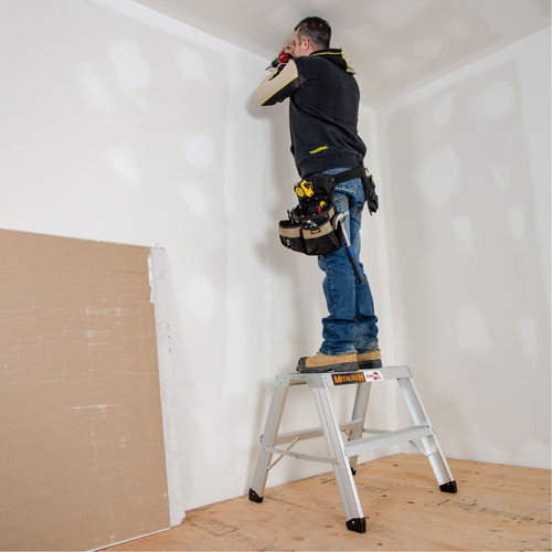 Portable Work-Stand Saw Horse, Aluminum Frame, 12-1/4" D x 24" H NTL Industrial