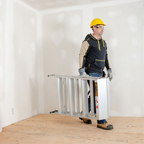 Portable Work-Stand Saw Horse, Aluminum Frame, 12-1/4" D x 48" H NTL Industrial