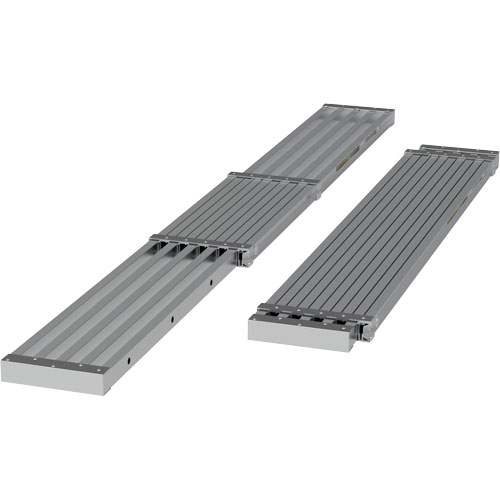 Planche de travail t&eacute;lescopique, 108" la x 12" pr, Capacit&eacute; de 250 lb, D&eacute;mont&eacute; NTL Industrial