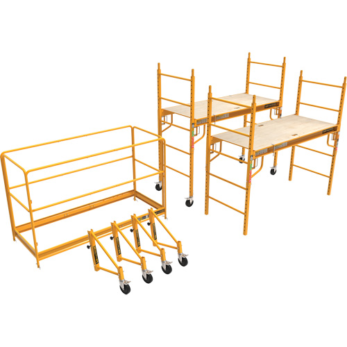 Trousse compl&egrave;te de tour d'&eacute;chafaudage pour cloison s&egrave;che de 12', 58-1/2" p x 183" h NTL Industrial