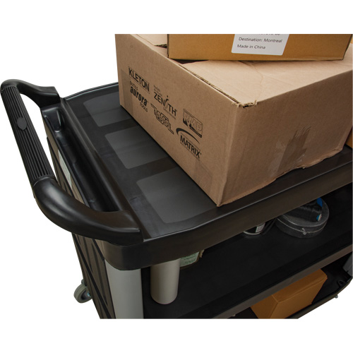 Chariot utilitaire, 3 tiers, 19-3/4" x 37-1/2" x 40-1/4", Capacit&eacute; 250 lb NTL Industrial