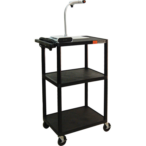 Electric Utility Cart, 3 Tiers, 24" x 42" x 18", 300 lbs. Capacity NTL Industrial