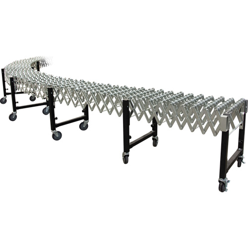 Convoyeur extensible, 23" la x 24' lo, Capacit&eacute; de 200 lb par pi lin. NTL Industrial