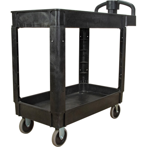 Chariot utilitaire, 2 tiers, 17-1/8" x 33-1/2" x 37-5/8", Capacit&eacute; 550 lb NTL Industrial