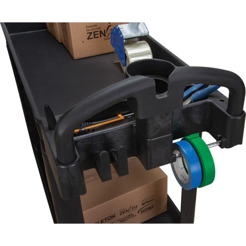 Chariot utilitaire, 2 tiers, 17-1/8" x 33-1/2" x 37-5/8", Capacit&eacute; 550 lb NTL Industrial