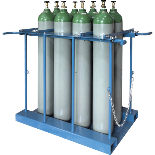 Support de rangement pour 8 cylindres pour chariot &eacute;l&eacute;vateur NTL Industrial