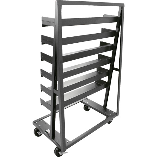 Chariot &agrave; cadre en A robuste &agrave; un c&ocirc;t&eacute; avec 6 plateaux, 38" x 25" x 63", Capacit&eacute; 2500 lb NTL Industrial