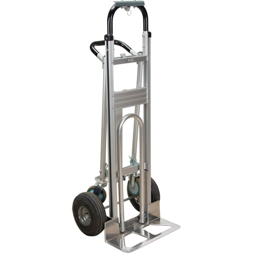 3-in-1 Convertible Hand Truck, Aluminum, 600 lbs. Capacity NTL Industrial