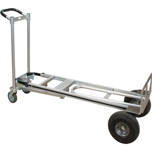 3-in-1 Convertible Hand Truck, Aluminum, 600 lbs. Capacity NTL Industrial