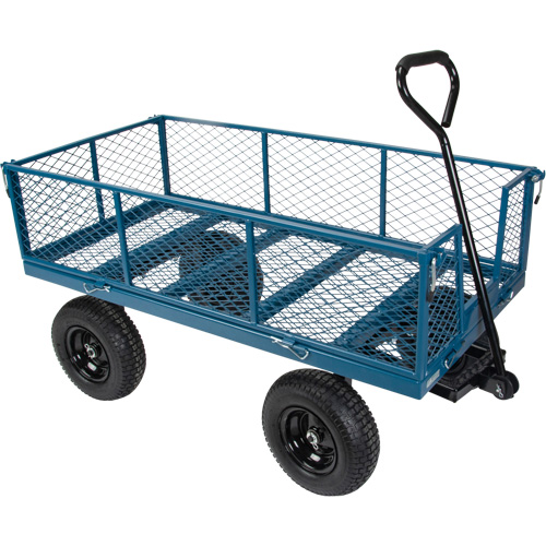 Wagon with Drop Sides, 24" W x 48" L, 800 lbs. Capacity NTL Industrial