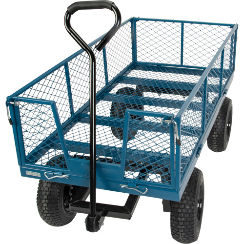 Wagon with Drop Sides, 24" W x 48" L, 800 lbs. Capacity NTL Industrial