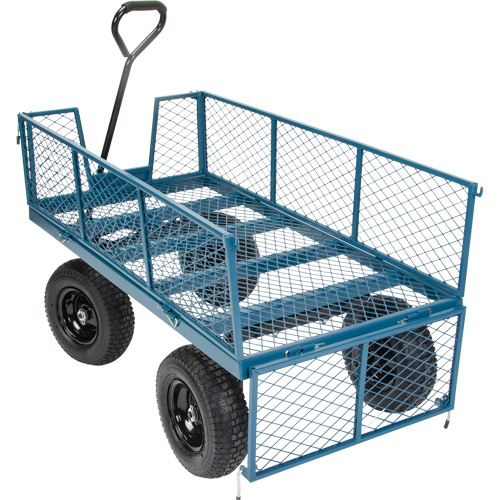 Wagon with Drop Sides, 24" W x 48" L, 800 lbs. Capacity NTL Industrial