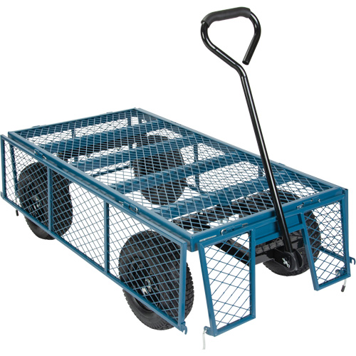 Wagon with Drop Sides, 24" W x 48" L, 800 lbs. Capacity NTL Industrial