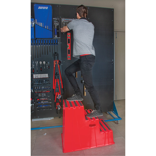 Escabeau industriel, 3 marches, 34-13/16" x 22-7/16" x Hauteur 28-1/2" NTL Industrial