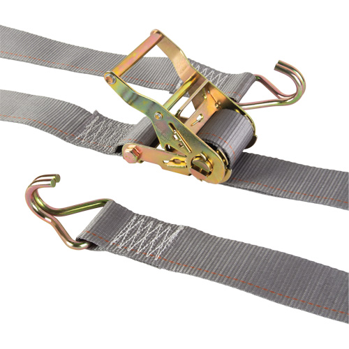 Heavy-Duty Utility Strap, J-Hook, 2" W x 16' L, 500 lbs. (227 kg) WLL NTL Industrial