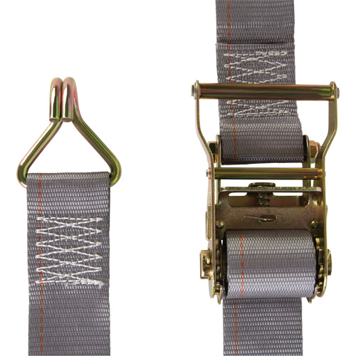 Heavy-Duty Utility Strap, J-Hook, 2" W x 16' L, 500 lbs. (227 kg) WLL NTL Industrial