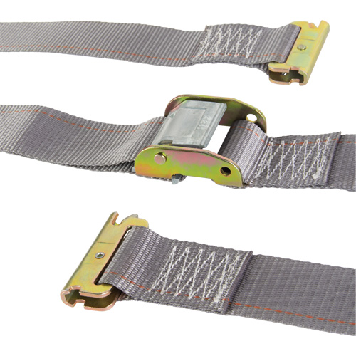 Tendeur d'arrimage utilitaire robuste, Boucle &agrave; came, 2" la x 16' lo, Charge d'utilisation 835 lb (379 kg) NTL Industrial