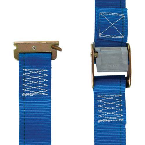 Ratchet Utility Strap, Cam Buckle, 2" W x 20' L, 835 lbs. (379 kg) WLL NTL Industrial