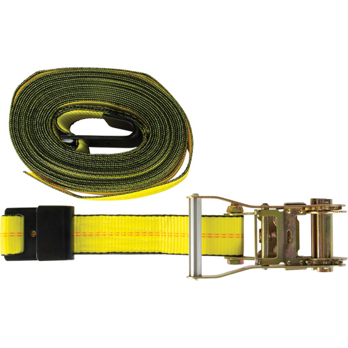 Tendeur d'arrimage pour treuil, Crochet plat, 2" , 30' , Charge d'utilisation max. 3335 lb (1512 kg) NTL Industrial