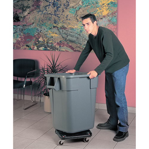 Square BRUTE&reg; Dollies, Polyethylene, Black NTL Industrial