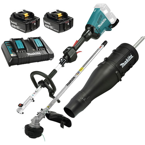 LXT 5.0 Ah Brushless Split Shaft Power Unit Kit with EM405MP Line Trimmer, Battery Powered, 36 V NTL Industrial