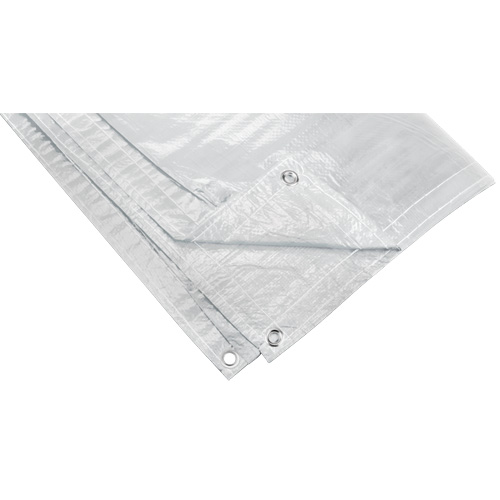 Insulated Tarp, Polyethylene, White, 20' x 12' x 8 mils NTL Industrial