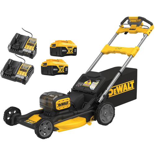 2X20V MAX* XR&reg; 21 in. Brushless Cordless RWD Lawn Mower Kit, Self-Propelled Walk-Behind, Battery Powered, 21" Cutting Width NTL Industrial
