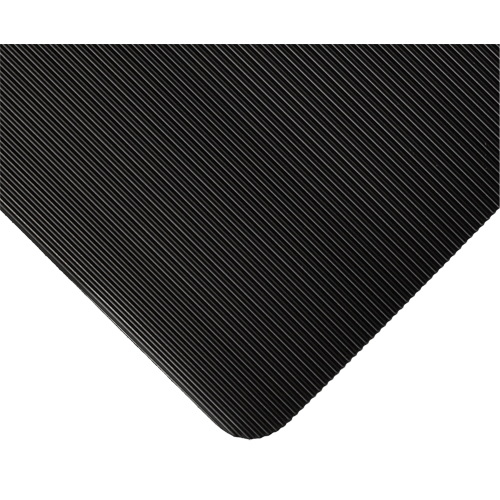 Standard Mat No.381, Ergonomic, 3' x 105' x 1/8", Black NTL Industrial