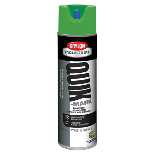 Peinture de marquage industrielle invers&eacute;e &agrave; base de solvant Quik-Mark, 17 oz, Canette a&eacute;rosol NTL Industrial