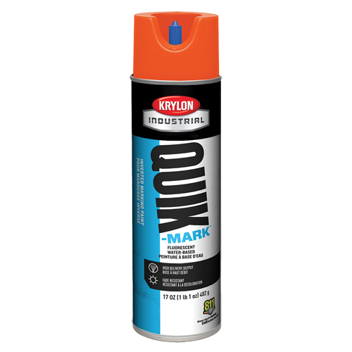 Peinture de marquage industrielle invers&eacute;e &agrave; base d'eau Quik-Mark, 17 oz, Canette a&eacute;rosol NTL Industrial