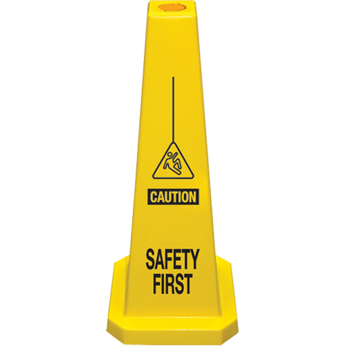 C&ocirc;nes de d&eacute;viation  Safety First , Anglais avec pictogramme NTL Industrial