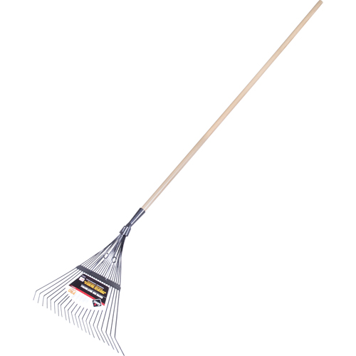 Pro Fan Rake, 24" Blade, 22 Tines, Hardwood Handle, Steel Blade NTL Industrial