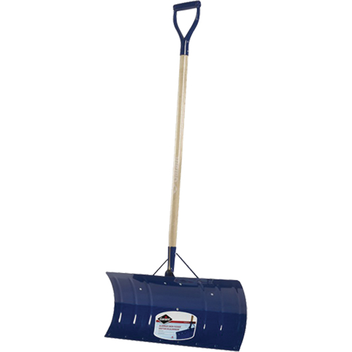 Yukon Snow Pusher, Aluminum Blade, D-Grip Handle, 24" W NTL Industrial