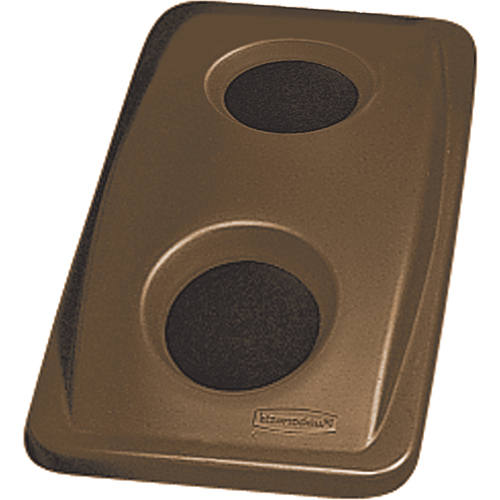 Couvercle &agrave; recyclage pour bouteilles brunes et cannettes Slim Jim NTL Industrial