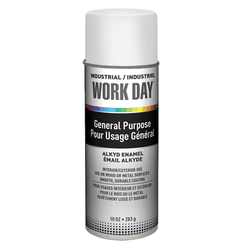 Industrial Work Day Paint, White, Gloss, 10 oz., Aerosol Can NTL Industrial