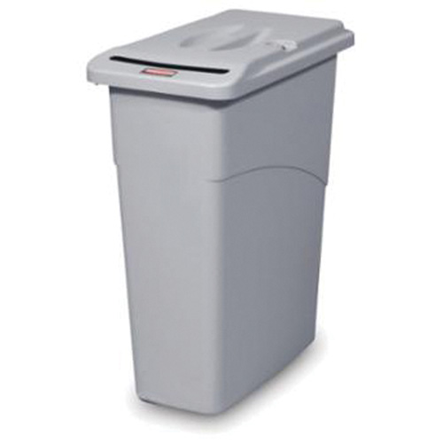 Contenant pour d&eacute;chet &agrave; dessus plat Confidential, Plastique, 23 gal. US NTL Industrial