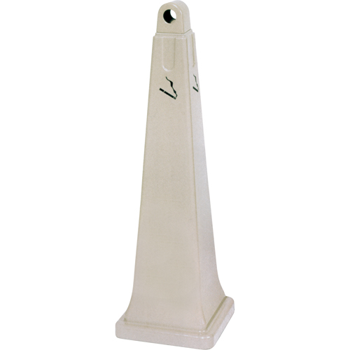 Groundskeeper Cigarette Waste Collectors, Free-Standing, Plastic, 1 US gal. Capacity, 39-3/4" Height NTL Industrial