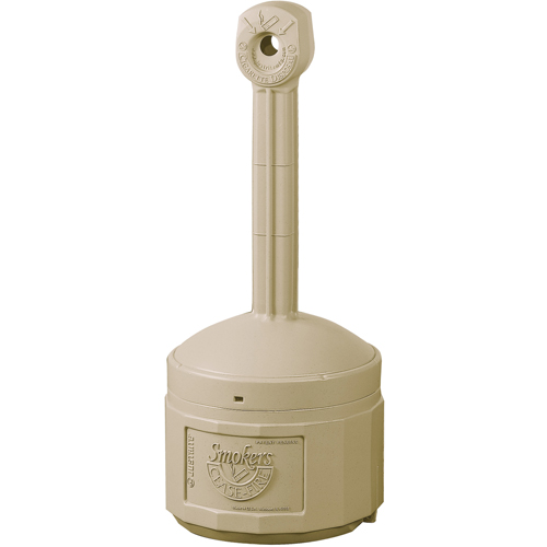 Cendriers Smoker's Cease-Fire, Sur pied, Plastique, Capacit&eacute; 1 gal. US, Hauteur 30" NTL Industrial