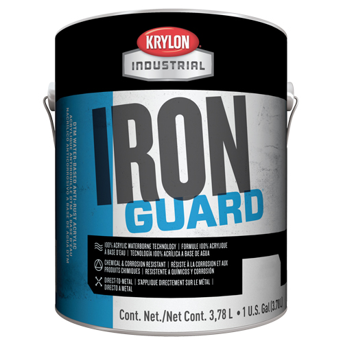 Industrial Iron Guard&reg; Water-Based Enamel, Gallon, Black NTL Industrial