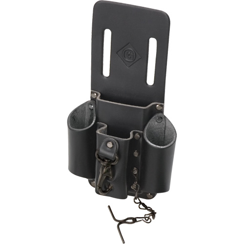Poche pour ceinture porte-outils, Porte-outil multiple, Cuir, 4 Poches NTL Industrial