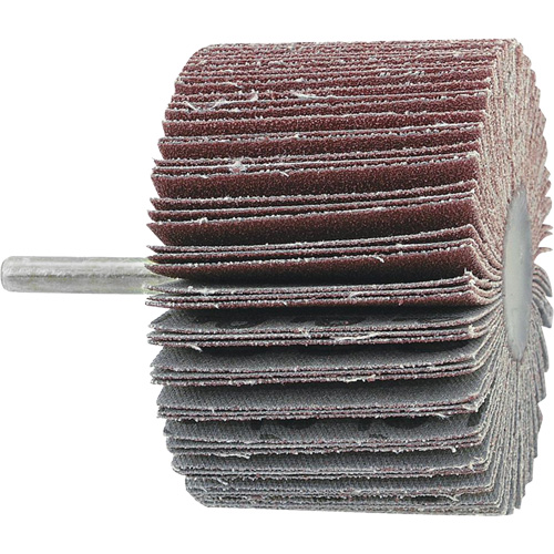 Shaft Mounted Flapwheel, A120 Grit, 1-1/2" x 1" x 1/4" NTL Industrial