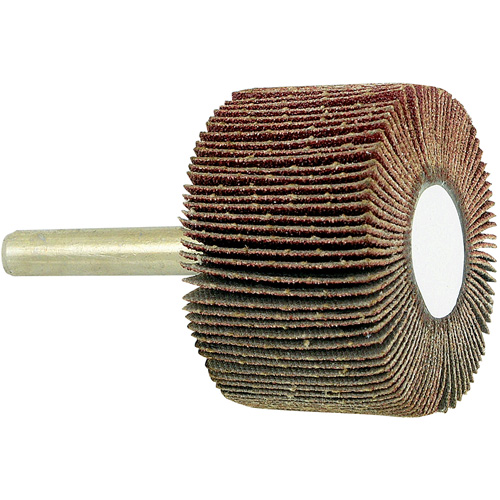 Shaft Mounted Flapwheel, 80 Grit, 1-1/2" x 1" x 1/4" NTL Industrial