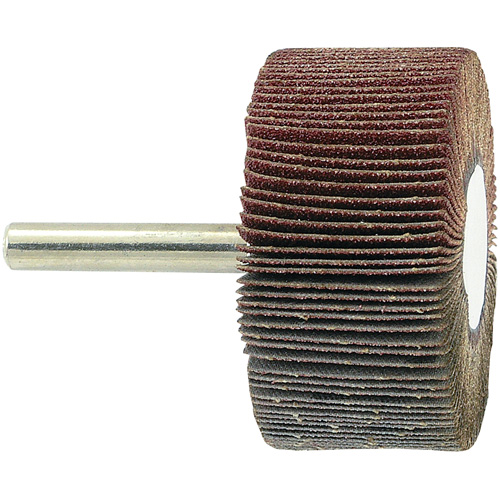 Shaft Mounted Flapwheel, 80 Grit, 2" x 1" x 1/4" NTL Industrial