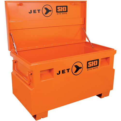 JSB-4824 Heavy-Duty Jobsite Tool Storage Box, 48-1/8" x 24-1/8" x 28-3/8", Steel, Orange NTL Industrial