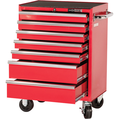 PRC2707 Pro Series Roller Cabinet, 7 Drawers, 27" W x 16" D x Red NTL Industrial